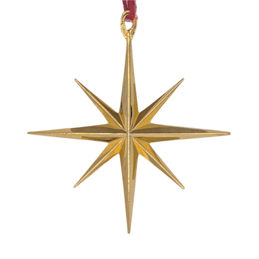 Eight Point Sterling Star - 14kt Gold Plated